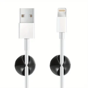 Black Silicone Cable Organizers