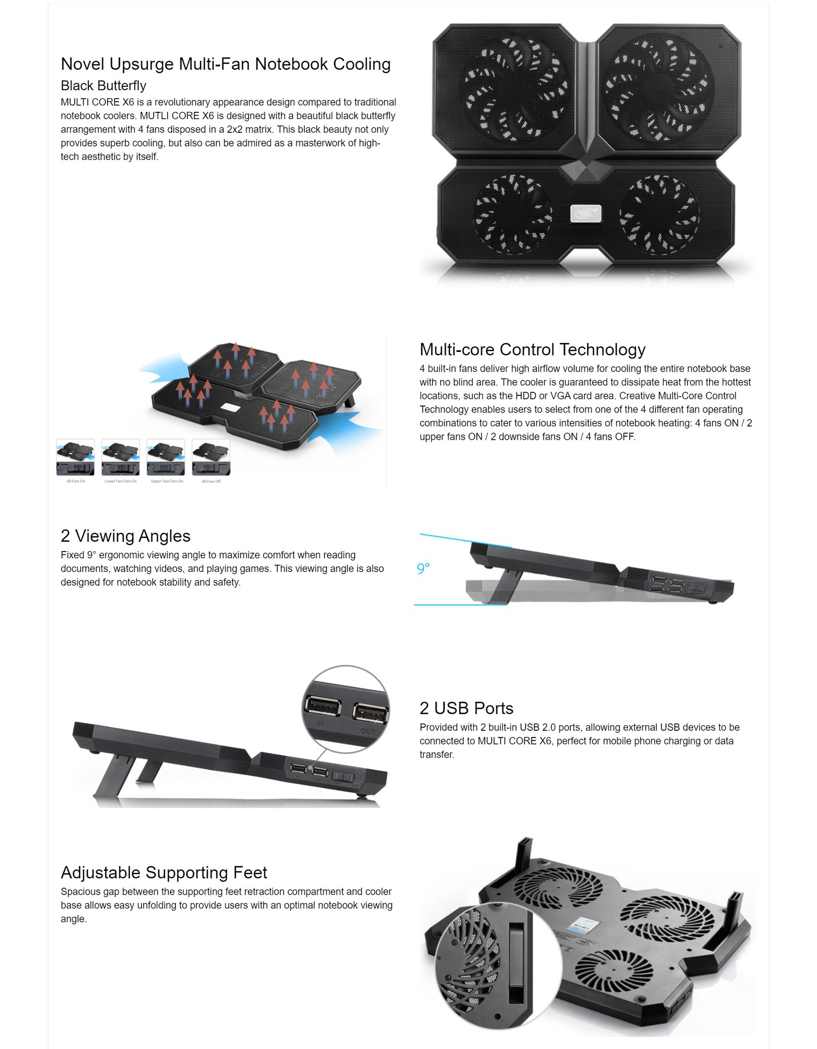 Deepcool Laptop Cooler Multicore X6 - Image 2